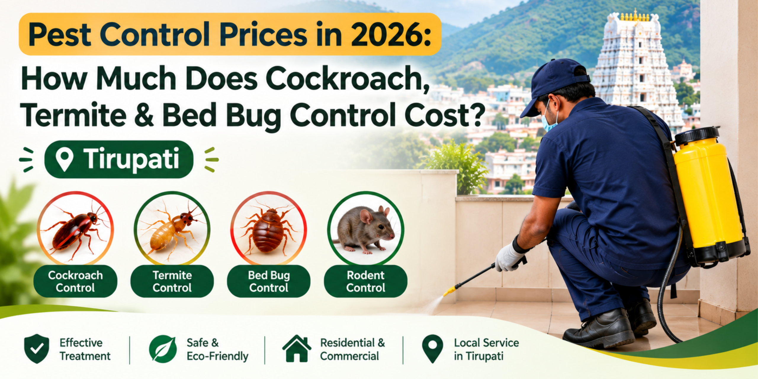Pest Control Prices in Tirupati